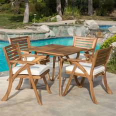 Patio Dining Sets Christopher Knight Home Hermosa 5pc Acacia