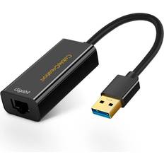 Network Cards usb ethernet adapter, cablecreation usb 3.0 to 10/100/1000 gigabit wired lan network adapter compatible for windows, macbook, macos, mac pro mini