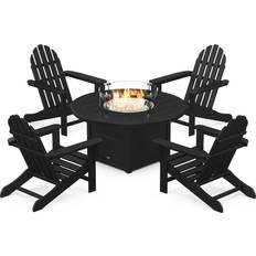 Outdoor Lounge Sets Polywood Classic Adirondack Outdoor Lounge Set