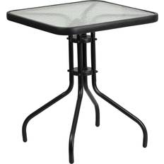 Black Outdoor Dining Tables Flash Furniture Barker 23.5'' Tempered