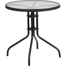 Round glass top dining tables Flash Furniture 28'' Round Tempered