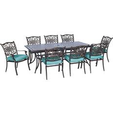 Patio Furniture Hanover Traditions 9-Piece Rust-Free Patio Dining Set