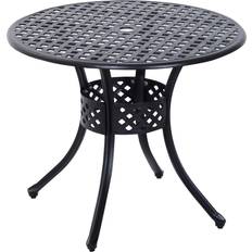 Black Outdoor Dining Tables OutSunny 33"