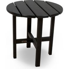 Round black side table Polywood 18" Round Outdoor Side Table