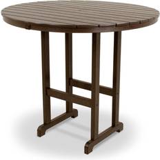 48 inch round outdoor table Polywood 48" Round Outdoor Bar Table