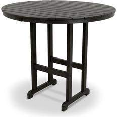 Outdoor Bar Tables Polywood 48" Round Outdoor Bar Table