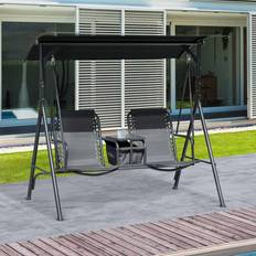 Black Outdoor Sofas & Benches OutSunny 2 Person