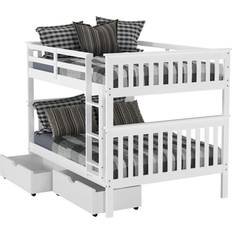 Full Bunk Beds Donco kids Mission Dual Bunk Bed