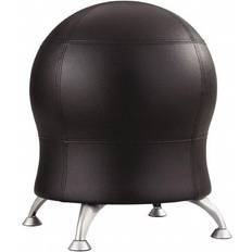 SAFCO Products Zenergy Ball Chair Black Seat/black Back Silver Base Saf4751bv