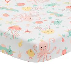 Sheets Bedtime Originals Ocean Mist Ocean Sea Animals Fitted Crib Sheet 28x52"