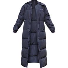 PrettyLittleThing S Coats PrettyLittleThing Text Front Maxi Puffer Coat