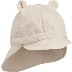 Beige Solhatter Liewood Gorm Linen Sun Hat - Sandy (LW17695-5060)