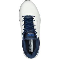 Skechers 43 - Herre Golfsko Skechers Men's GO GOLF Elite GF Spikeless Golf Shoes 3203165- White/Navy/Blue, white/navy/blue