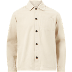 Herren - Leinen Jacken Selected Linen Overshirt - Beige