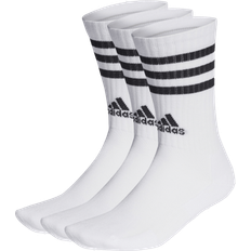 Adidas Dame Klær adidas 3-Stripes Cushioned Crew Socks 3-pack - White/Black