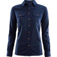 Blå - Dame Undertrøyer Aclima Leisurewool Reborn Shirt - Navy Melange