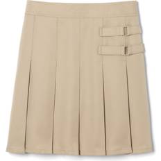 Skirts Children's Clothing French Toast Big Girls' Two-Tab Pleated Scooter, Khaki