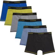 Boxer Shorts Hanes Boys' Cool Comfort Lightweight Mesh Boxer Brief 6-Pack Assorted Assorted