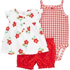 Carter's Baby Floral Little Short Set 3-piece - Ivory/Red