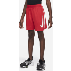 Rot Hosen Nike Boys 8-20 Dri-FIT Multi Graphic Swoosh Shorts, Boy's, Medium, Dark Pink
