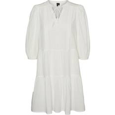 Kurze Kleider - Weiß Vero Moda Pretty Dress - White