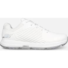 Dame - Sølv Golfsko Skechers Women's Arch Fit GO GOLF Elite 5-GF Spikeless Golf Shoes 3203627- White/Silver, white/silver