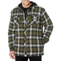 Dickies Men's Hydroshield Flannel Shirt Jacket, Medium, Black