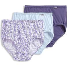 Cotton Panties Jockey Womens Jockey(R) 3pk. Brief Panties 1486 Frothy Blue