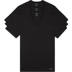 Calvin Klein T-shirts & Tank Tops Calvin Klein Men's Cotton Slim Fit 3-Pack V-Neck T-Shirt Black