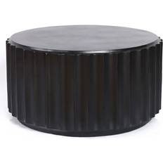 Black Outdoor Coffee Tables LuxenHome 27.5