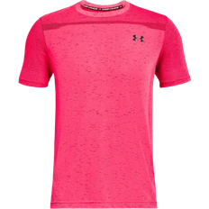 Under Armour Seamless Short Sleeve T-shirt Men - Pink Shock/Black