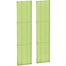 Sheet Materials Azar Displays 771360-GRE Green Pegboard Wall Panel Storage Solution Size: 60 x 13.5 2-Pack