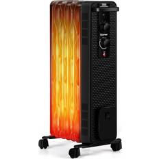 Radiators Costway 1500-Watt Oil-Filled Radiant Space Heater