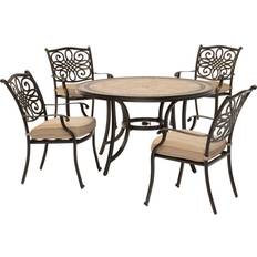 Hanover Natural Oat Monaco Patio Dining Set