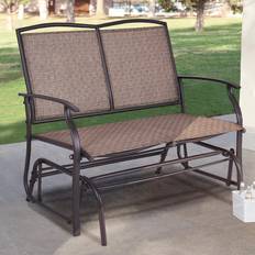 Garden Chairs Costway Rocking Double