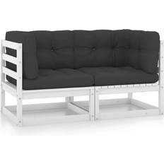 vidaXL Patio 2-Seater with Sofa