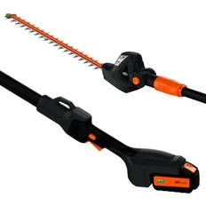 Telescopic Shaft Hedge Trimmers Scotts 20-Volt 22 in. Cordless Pole Hedge Trimmer Black N/A