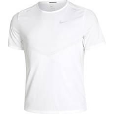 Nike Herre Klær Nike Men's Rise 365 Dri-FIT Short Sleeve Running Shirt - White/Silver