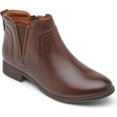 Rockport Ankle Boots Rockport Cobb Hill Womens Crosbie Gore Booties Brown Brown