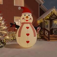 vidaXL Inflatable Snowman with LEDs 360 cm