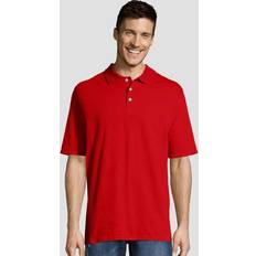 Hanes Red Polo Shirts Hanes Men X-Temp Polo 42X0