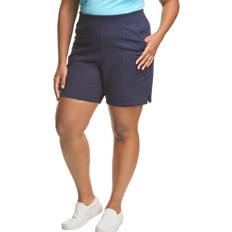 Blue - Women Shorts Just My Size Plus Pocket Jersey Shorts, Women's, 4XL, Black