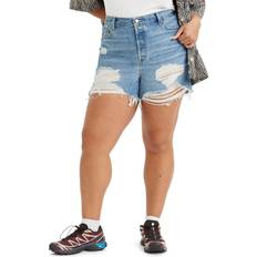 Blue - Women Shorts Levi's Women's 501 Jean Shorts x