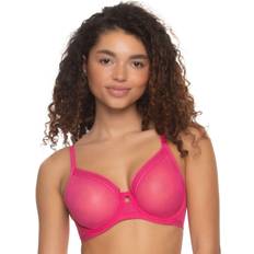 Paramour Angie Front Close Minimizer Bra- 115071, Color: Tango Red