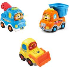 Vtech Tut Tut Baby Flitzer 3er Set Baustellenfahrzeuge (Abschleppfahrzeug, Kipplaster, Bulldozer)