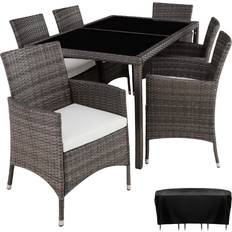 Tectake Essgruppen tectake Rattan garden