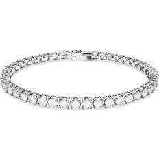 Swarovski Matrix Tennis Bracelet - Silver/Transparent