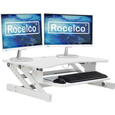 Desk riser Rocelco 37" Deluxe Adjustable Desk Riser, White (R DADRW) White