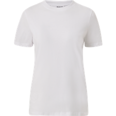 Dame - L T-skjorter & Singleter Selected Klassisk T-shirt hvid