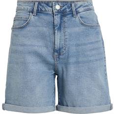 Blau - Damen - W33 Hosen & Shorts Vila Høj Talje Denimshorts